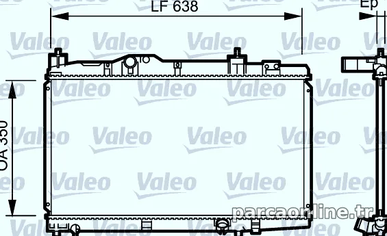 VALEO 734916 Su Radyatörü - VALEO - 734916